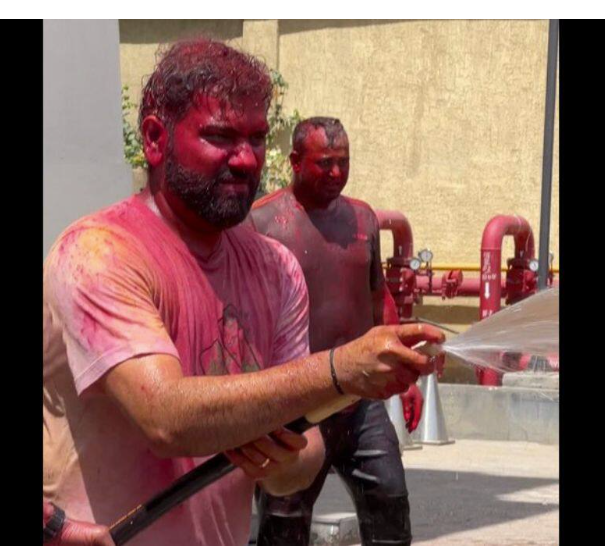 "Rohit Sharma's Playful Holi Celebration With MI Family Despite Loss to GT"