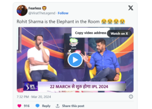 Journalist's Controversial Remark Sparks Debate Over Rohit Sharma's Role in Mumbai Indians