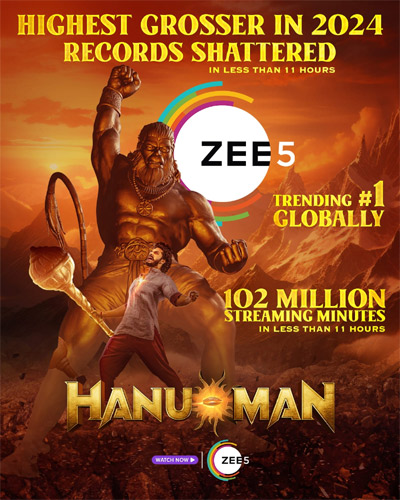 Prasanth Varma’s "Hanu-Man" sets an amazing record on OTT.